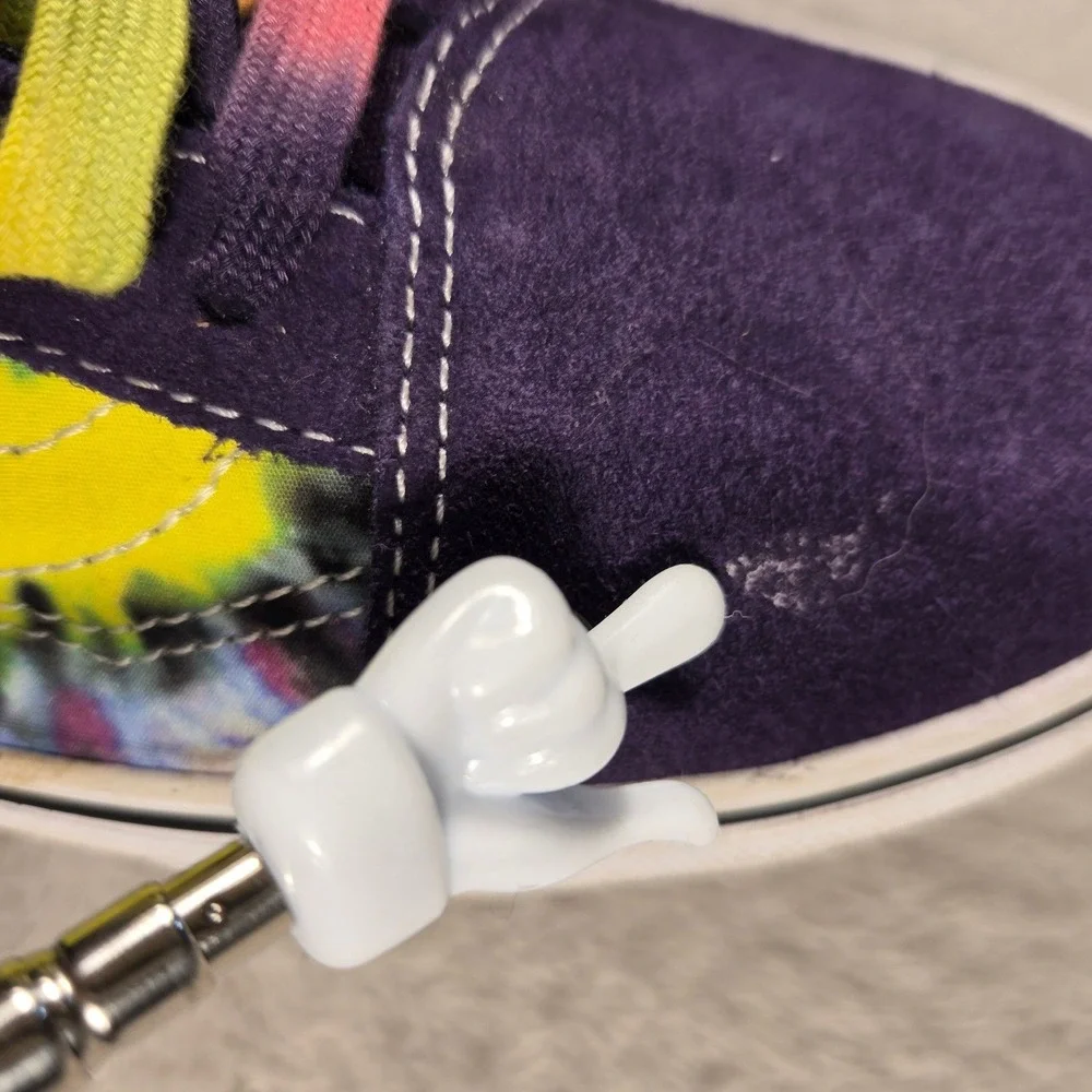 Vans Old Skool Tie Dye Purple Suede Low Top Sneakers Mens 9 Womens 10.5